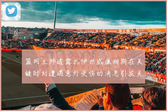 篮网主帅透露扎伊尔威廉姆斯在关键时刻遭遇意外受伤的消息引发关注
